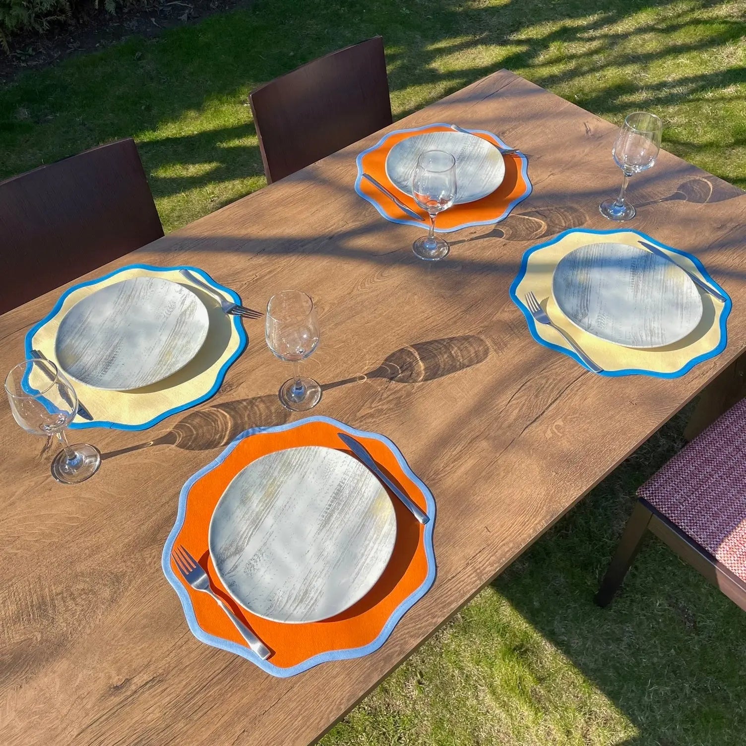 Napron "ROUND ORANGE" - CasaCrystal