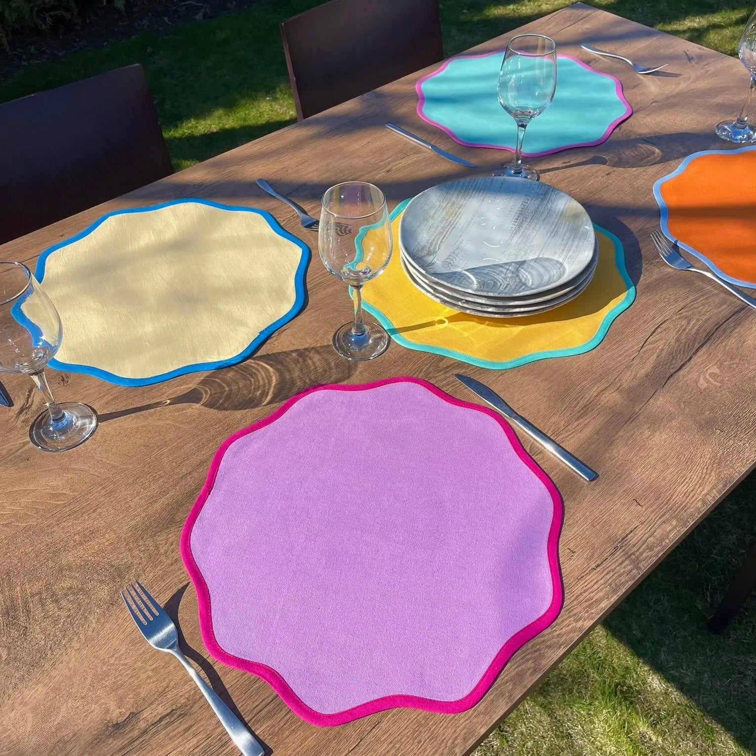 Napron "ROUND MINT" - CasaCrystal
