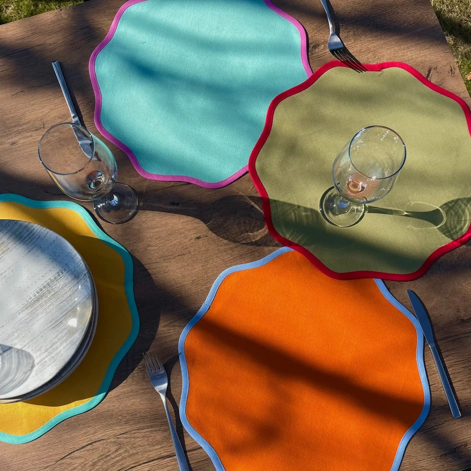 Napron "ROUND GREEN" - CasaCrystal