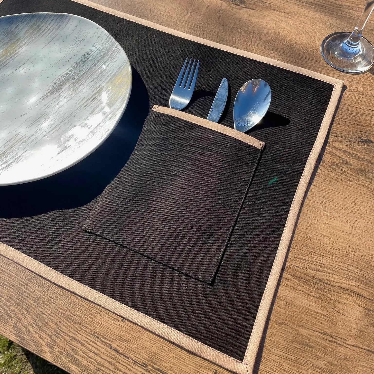 Napron "BLACK" - CasaCrystal