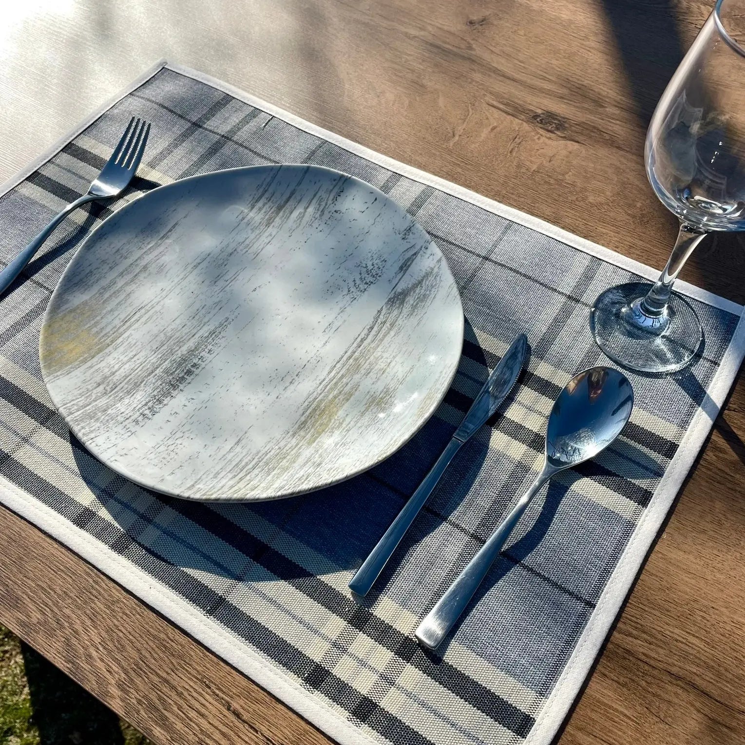 Napron "GREY STRIPE" - CasaCrystal