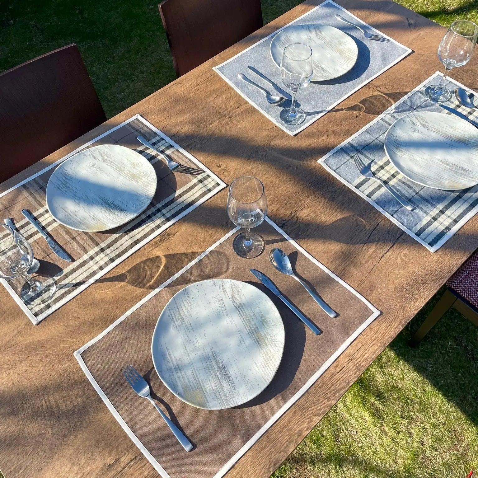 Napron "BROWN STRIPE" - CasaCrystal