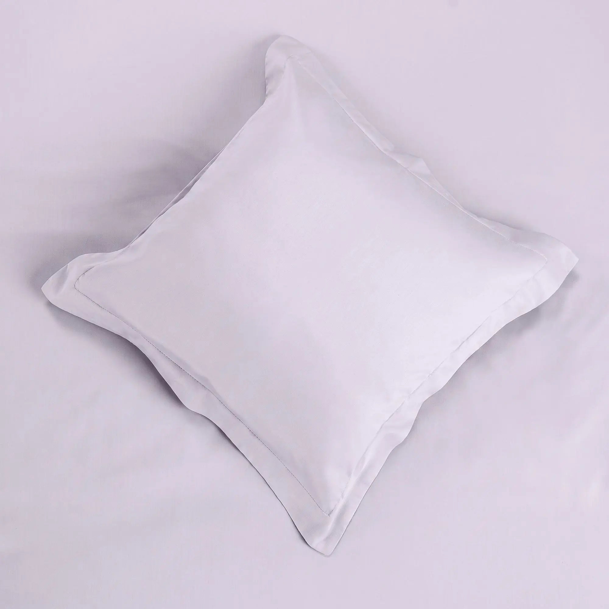 Lenjerie de pat 1 persoană Gri Lila din bumbac satinat dens simplă, personalizabilă – SIMPLE LILAC