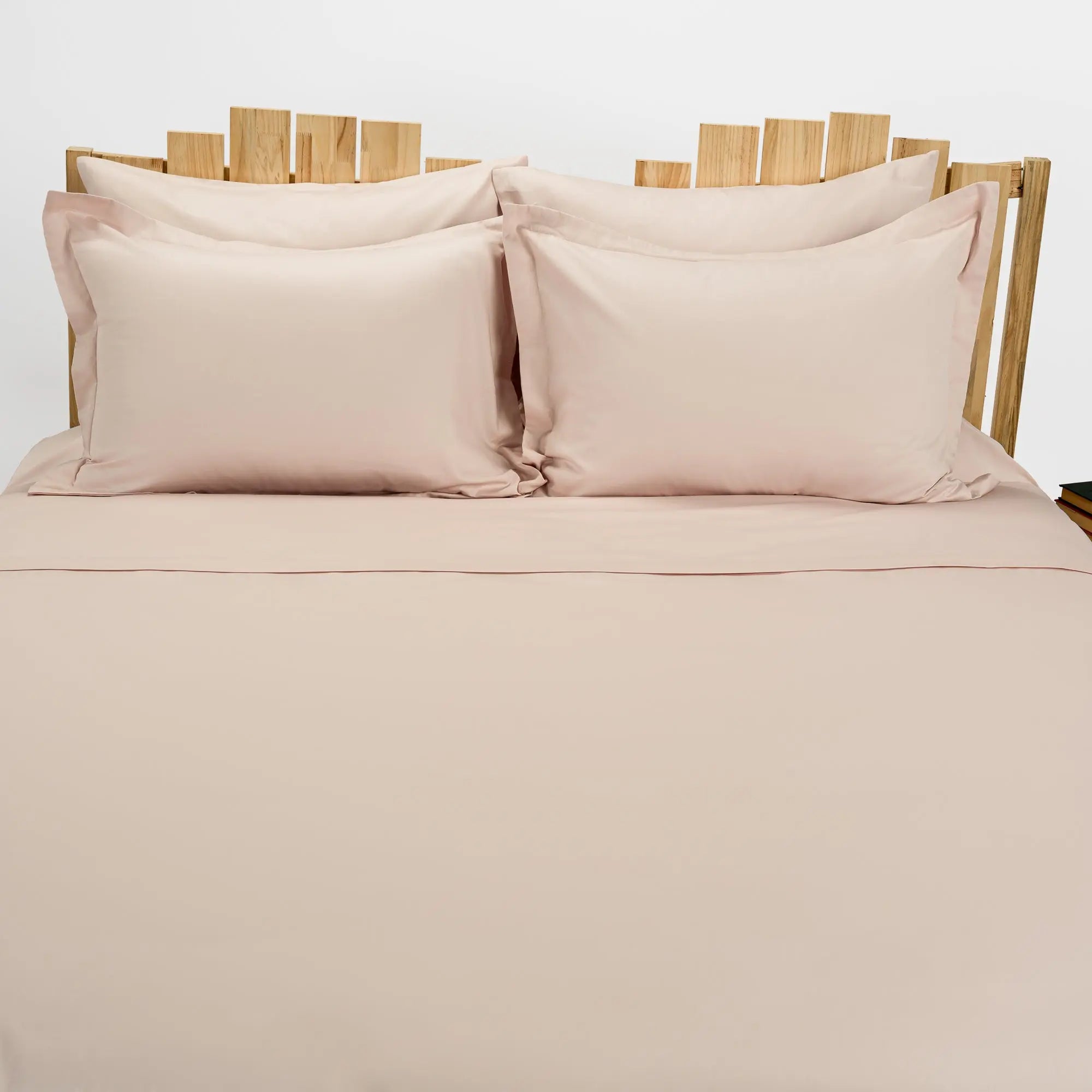 Lenjerie de pat 1 persoană Nude din bumbac satinat dens simplă, personalizabilă – SIMPLE NUDE CASA CRYSTAL CasaCrystal