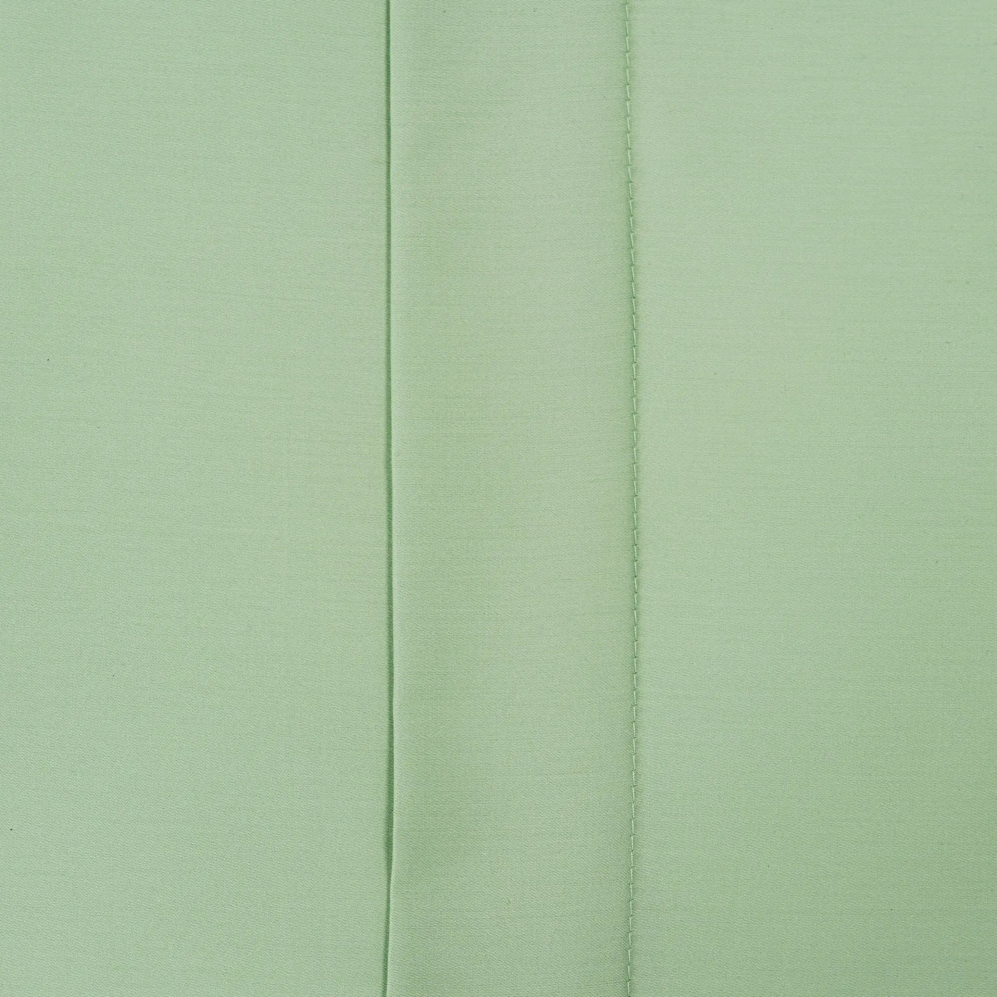 Lenjerie de pat 1 persoană Verde din bumbac satinat dens simplă, personalizabilă – SIMPLE MINT CASA CRYSTAL CasaCrystal