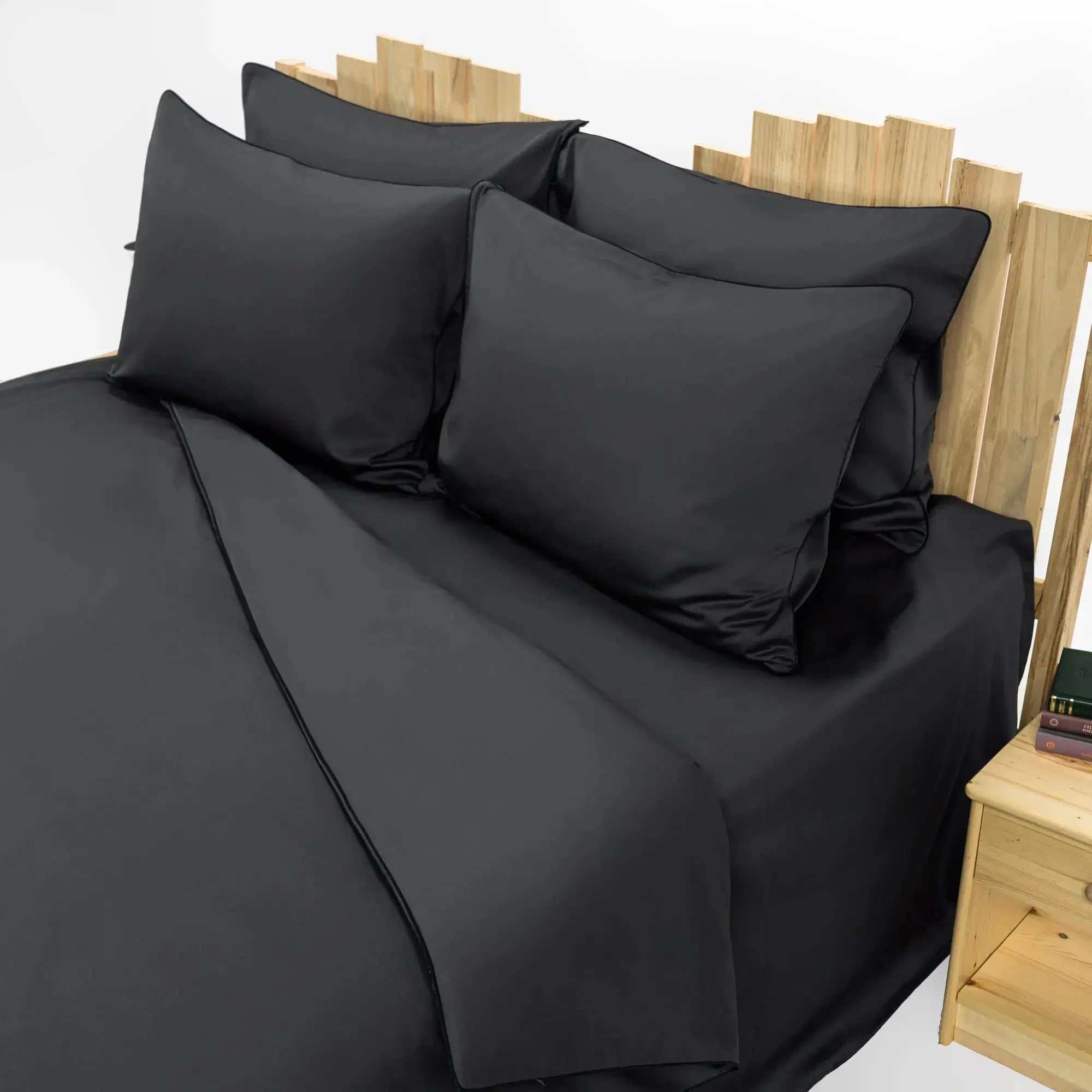 Lenjerie de pat 1 persoană Gri din bumbac satinat dens simplă, personalizabilă – ELEGANT ANTRACIT CasaCrystal CasaCrystal