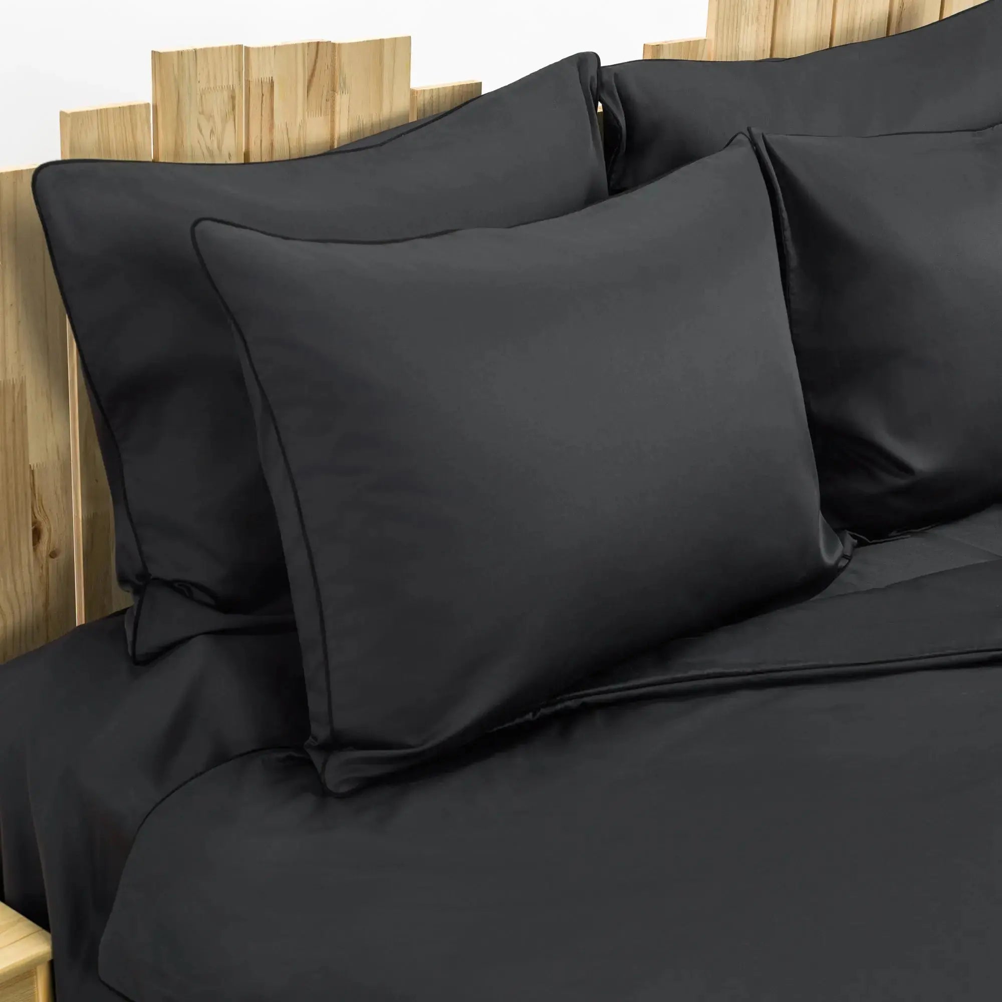 Lenjerie de pat 1 persoană Gri din bumbac satinat dens simplă, personalizabilă – ELEGANT ANTRACIT CasaCrystal CasaCrystal