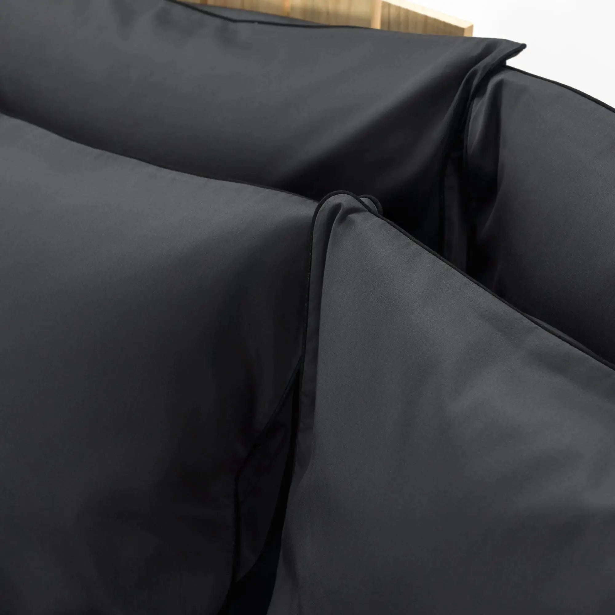 Lenjerie de pat 1 persoană Gri din bumbac satinat dens simplă, personalizabilă – ELEGANT ANTRACIT CasaCrystal CasaCrystal