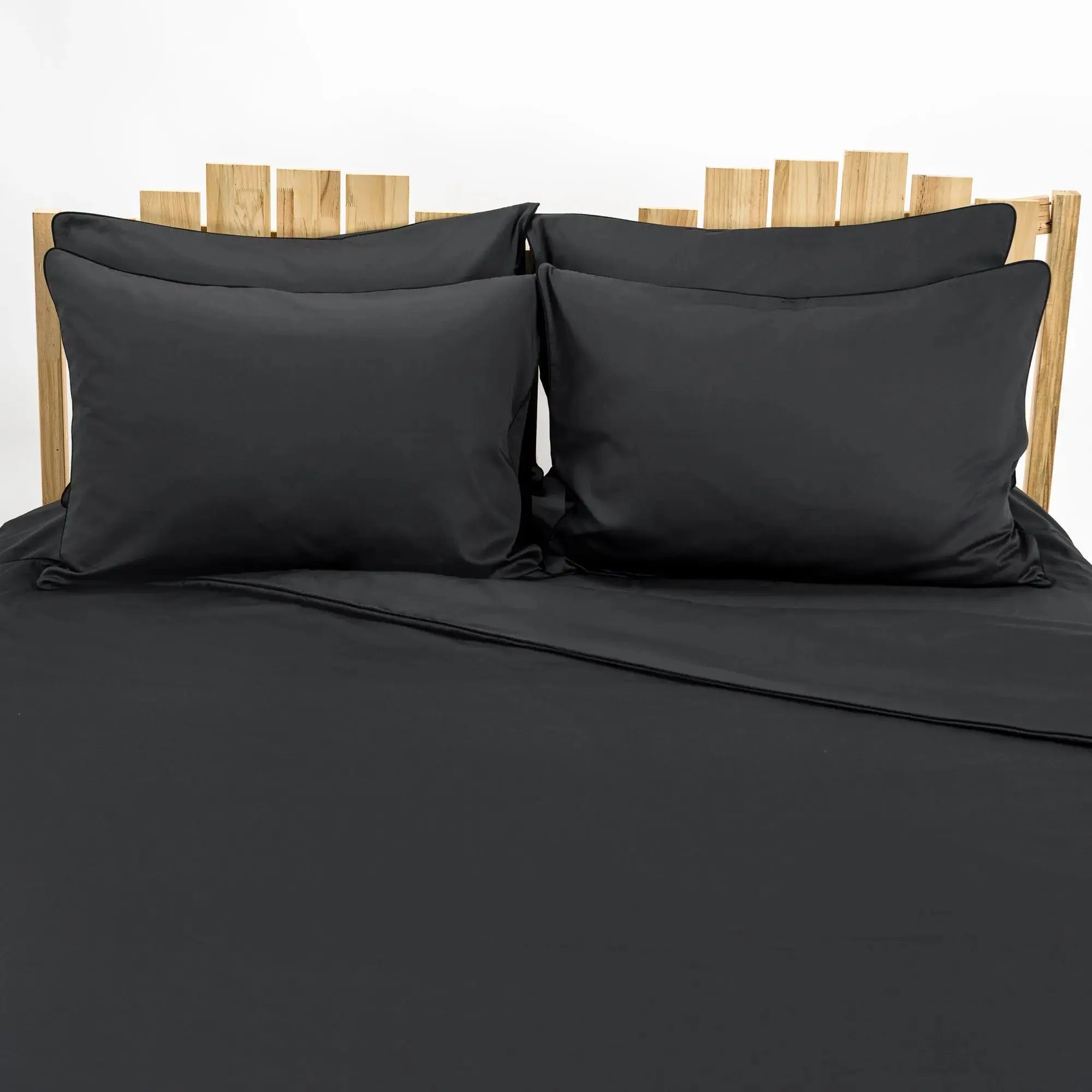 Lenjerie de pat 1 persoană Gri din bumbac satinat dens simplă, personalizabilă – ELEGANT ANTRACIT CasaCrystal CasaCrystal