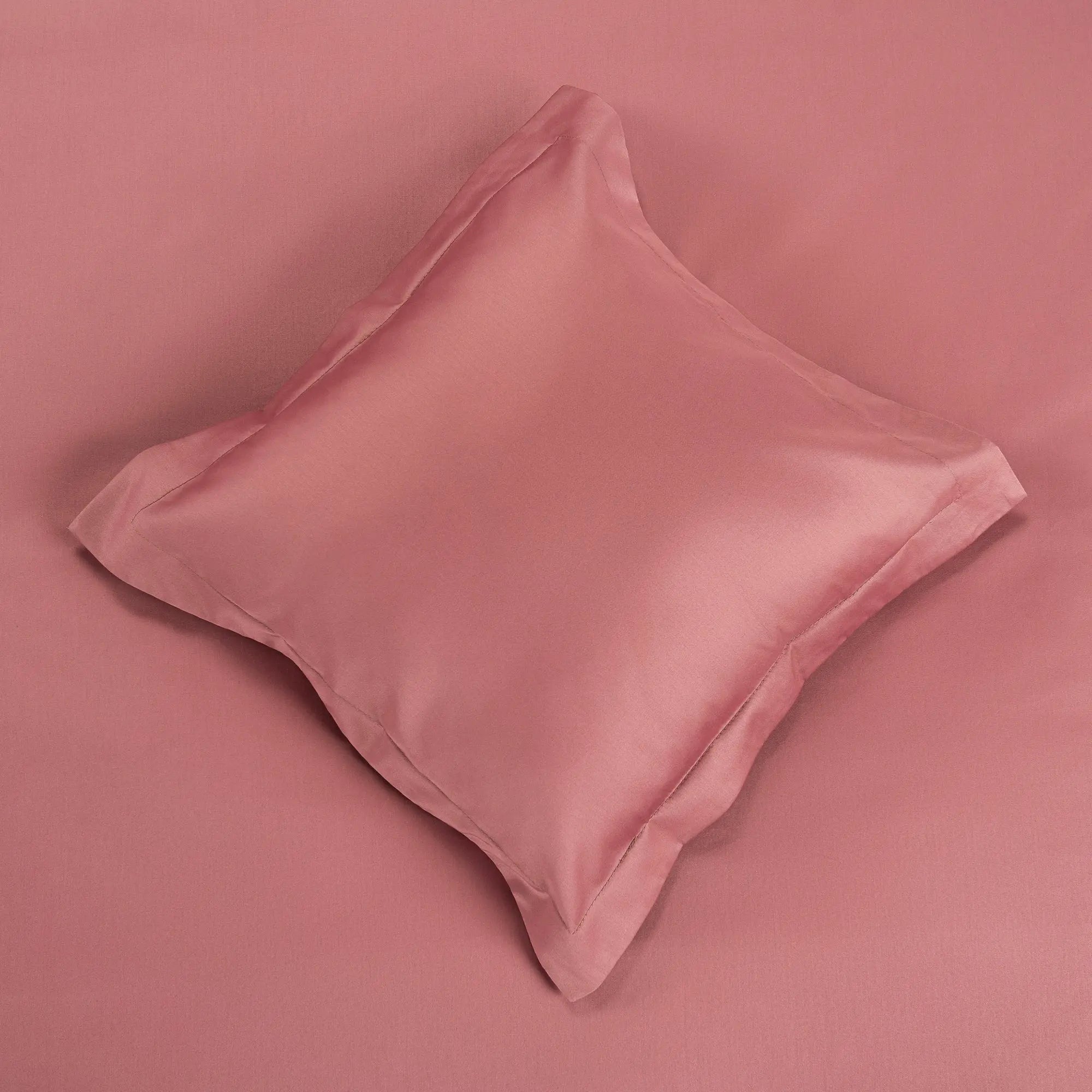 Lenjerie de pat 1 persoană Roz din bumbac satinat dens simplă, personalizabilă – SIMPLE PINK