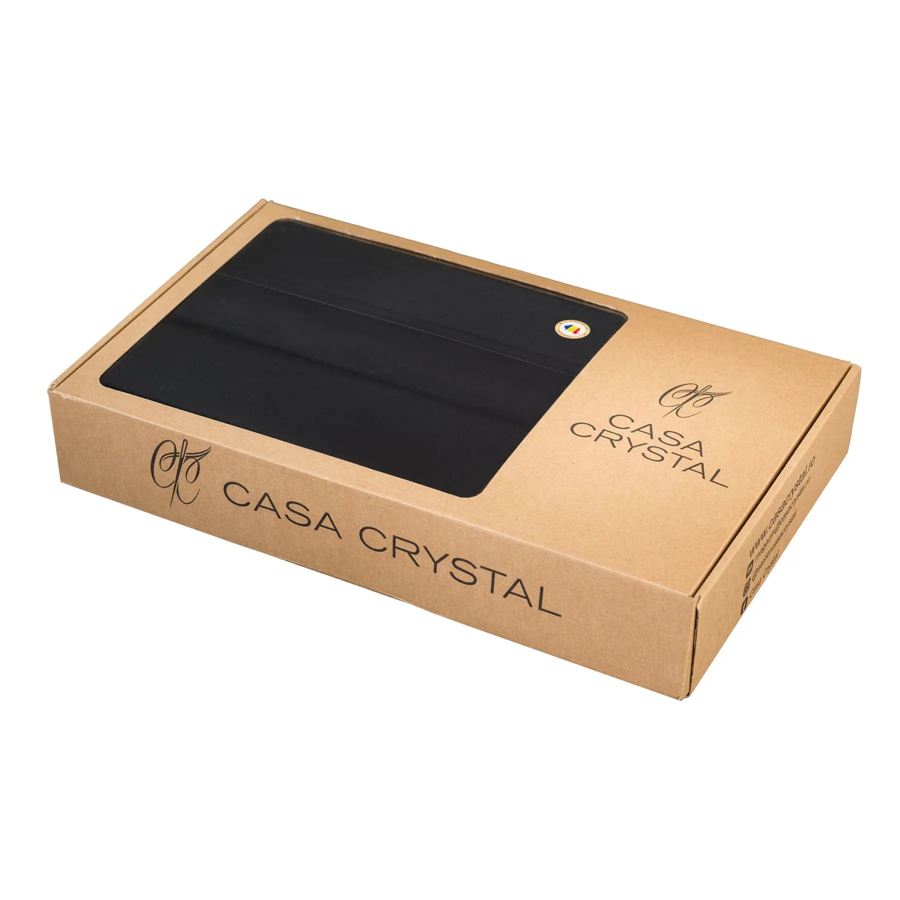 Lenjerie de pat single "SIMPLE BLACK" CasaCrystal CasaCrystal