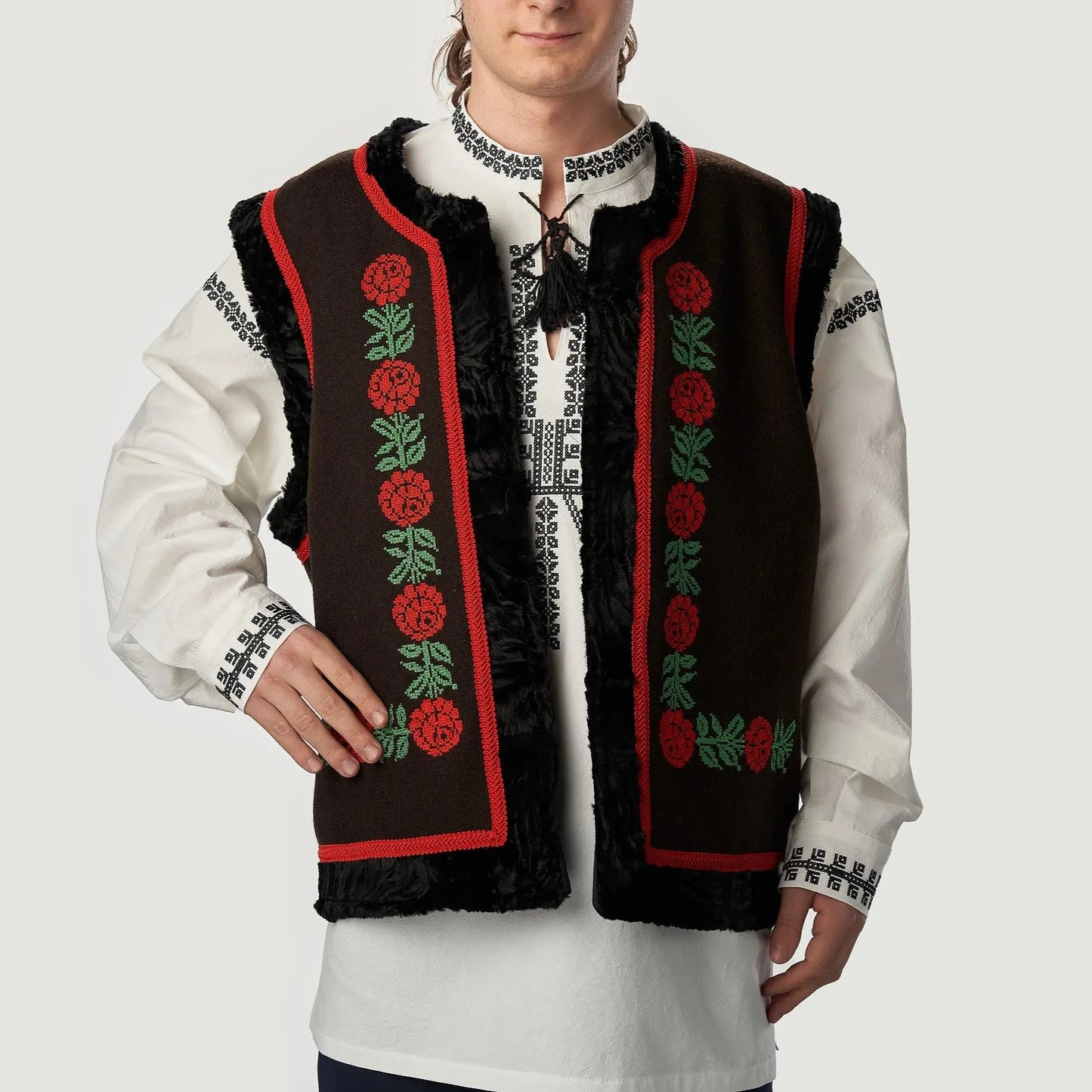Bundita barbateasca "DUMITRU" cu motiv popular
