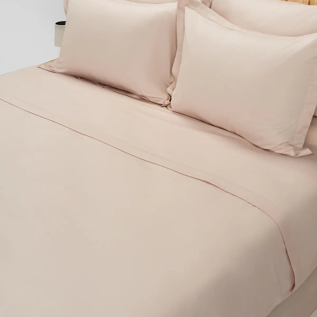 cearsaf pentru pilota culoarea nude din 100% bumbac natural foarte confortabil, model simplu Casa Crystal, dimensiuni variate