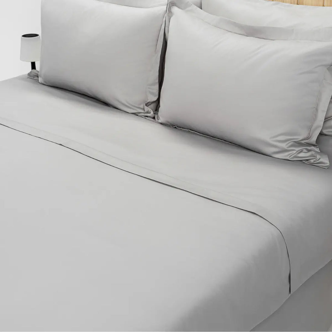 cearsaf pentru pilota culoarea gri deschis din 100% bumbac natural foarte confortabil, model simplu Casa Crystal, dimensiuni variate