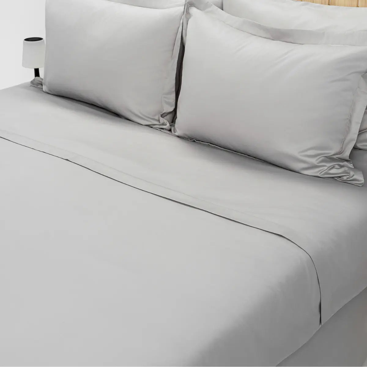 cearsaf pentru pilota culoarea gri deschis din 100% bumbac natural foarte confortabil, model simplu Casa Crystal, dimensiuni variate