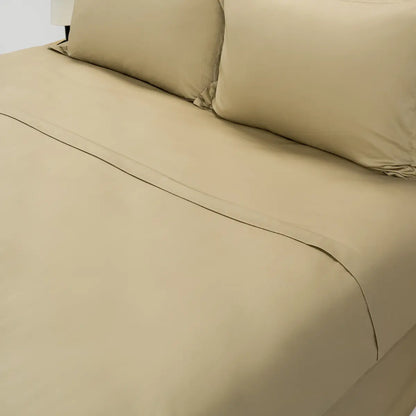 cearsaf pentru pilota culoarea bej-nude din 100% bumbac natural foarte confortabil, model simplu Casa Crystal, dimensiuni variate