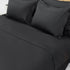 cearsaf pentru pilota culoarea gri antracit din 100% bumbac natural foarte confortabil, model simplu Casa Crystal, dimensiuni variate