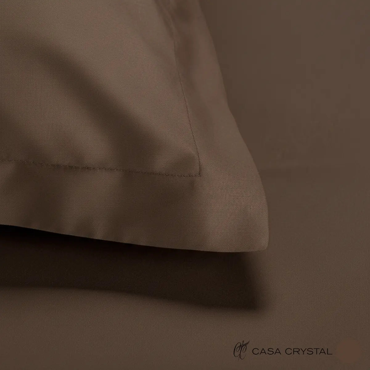 Colt de perna, textura de bumbac fina 100% naturala, lenjerie de pat Simple Chocolate