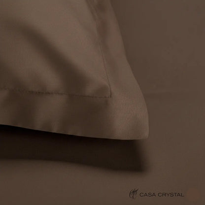 Colt de perna, textura de bumbac fina 100% naturala, lenjerie de pat Simple Chocolate