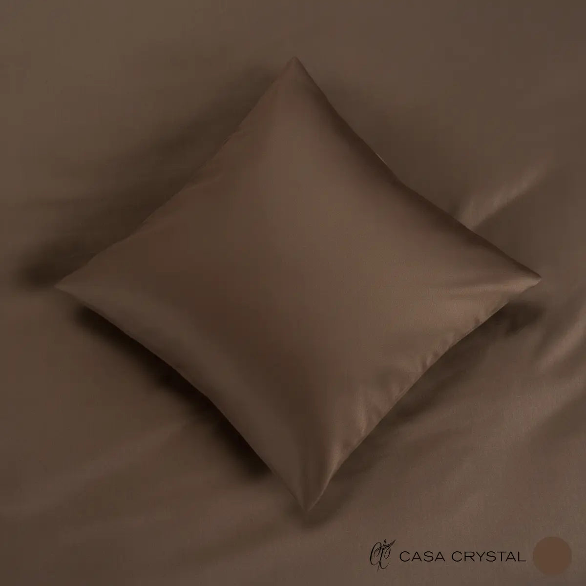 cearsaf pentru pilota culoarea maro din 100% bumbac natural foarte confortabil, model simplu Casa Crystal, dimensiuni variate