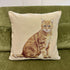 Fata de perna din gobelin cu pisica portocalie Orange Tabby CasaCrystal CasaCrystal