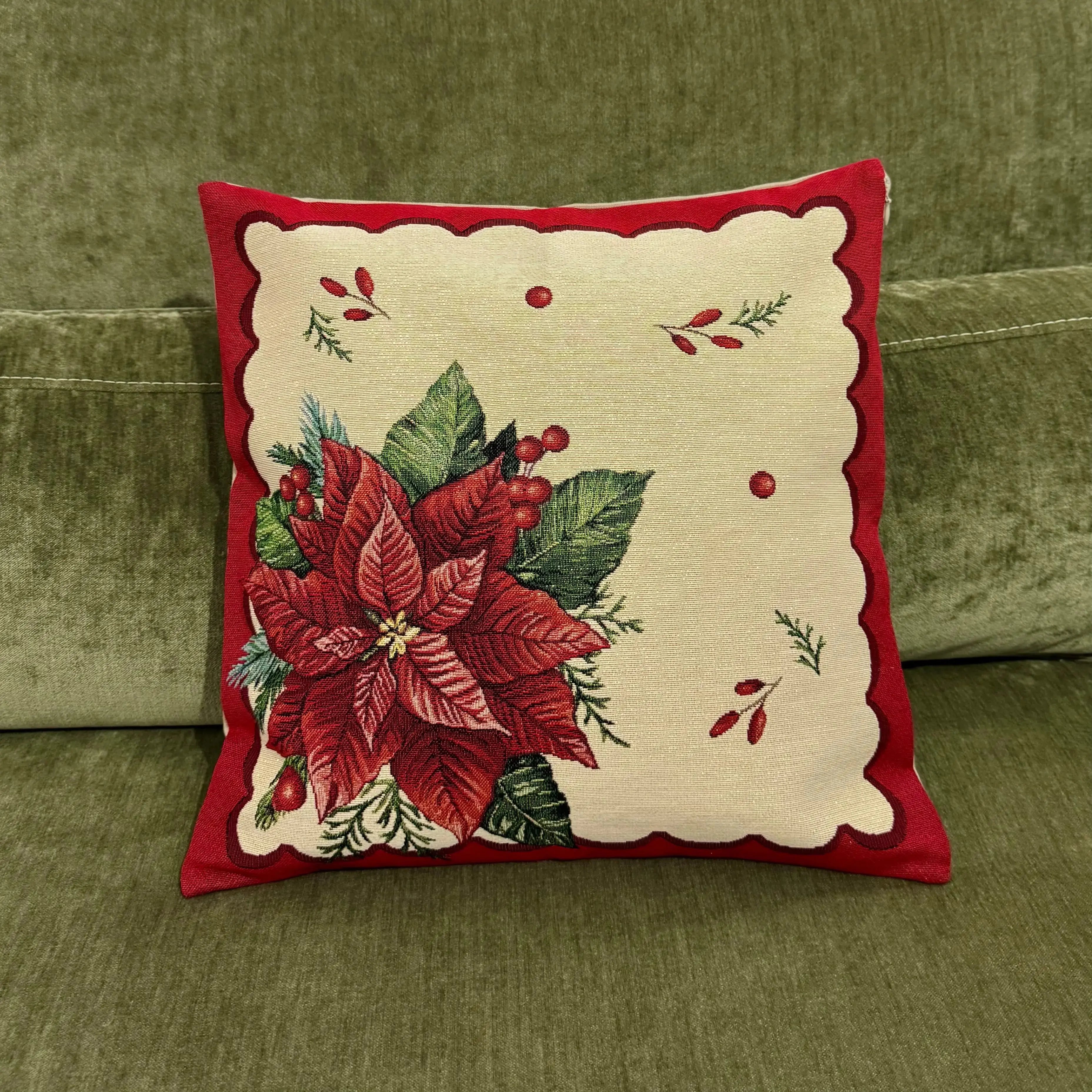 Fete de masa și naproane din gobelin ARANZA, motive craciunite rosii - Complet personalizabil CASA CRYSTAL CasaCrystal