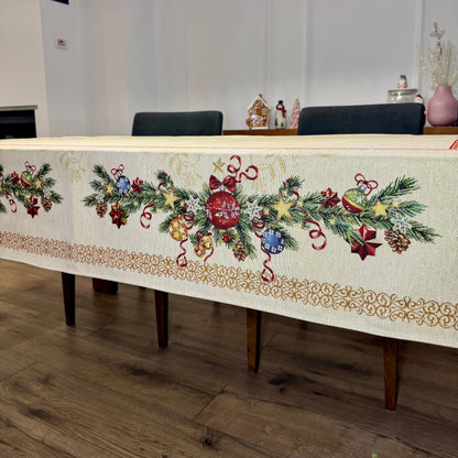 Fete de masa și naproane din gobelin DAYTON, motive de Craciun - Complet personalizabil CASA CRYSTAL CasaCrystal