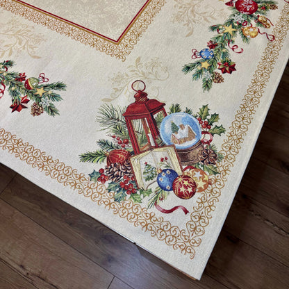 Fete de masa și naproane din gobelin DAYTON, motive de Craciun - Complet personalizabil CASA CRYSTAL CasaCrystal