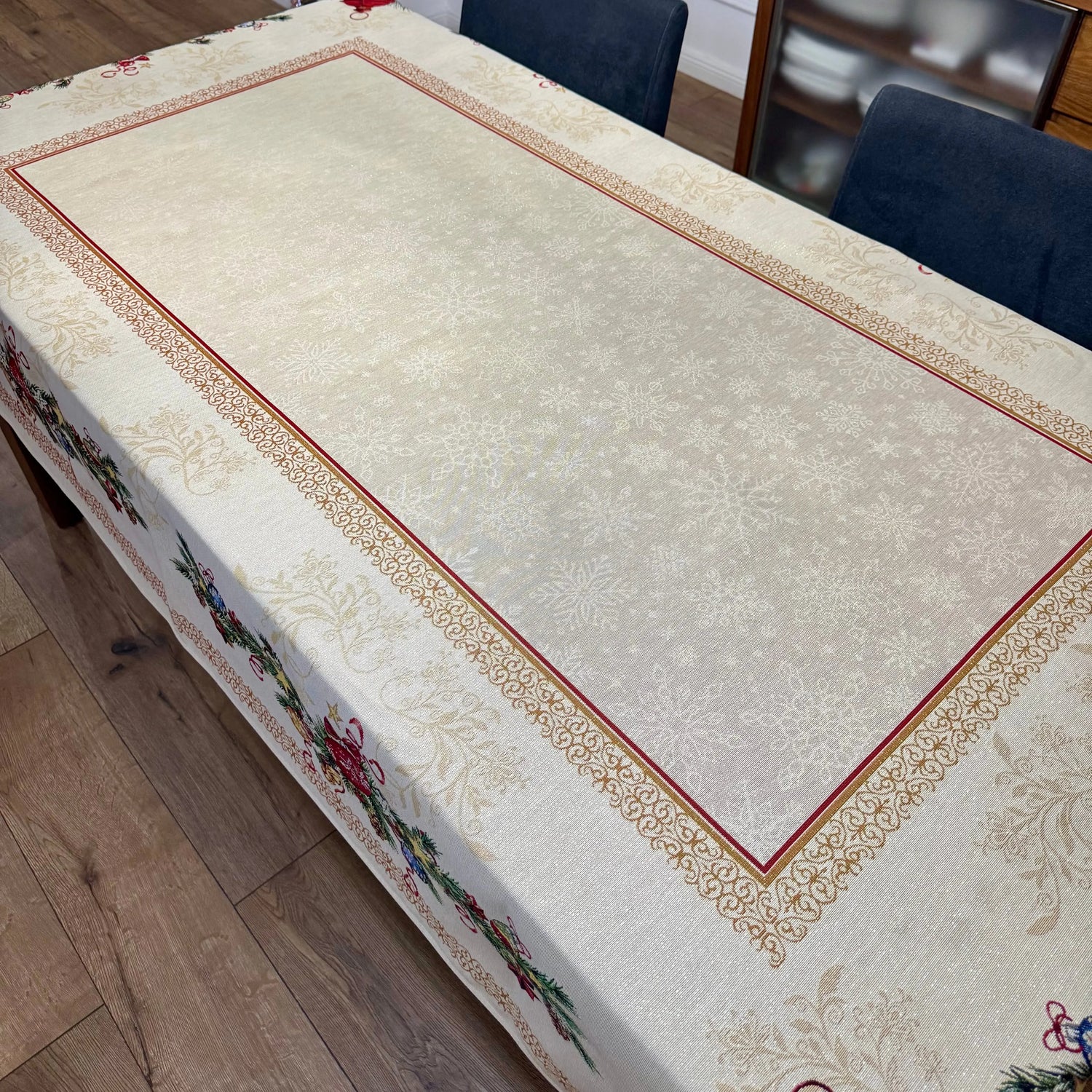 Fete de masa și naproane din gobelin DAYTON, motive de Craciun - Complet personalizabil CASA CRYSTAL CasaCrystal