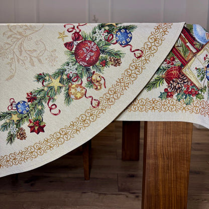 Fete de masa și naproane din gobelin DAYTON, motive de Craciun - Complet personalizabil CASA CRYSTAL CasaCrystal