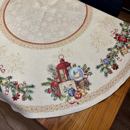 Fete de masa și naproane din gobelin DAYTON, motive de Craciun - Complet personalizabil CASA CRYSTAL CasaCrystal