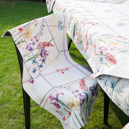 Fete de masa și naproane din gobelin NARCIS, model floral multicolor - Complet personalizabil