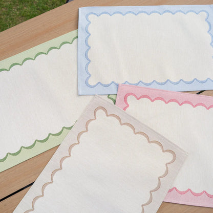Fete de masa și naproane din gobelin SCALO, motive decorative simple - Complet personalizabil