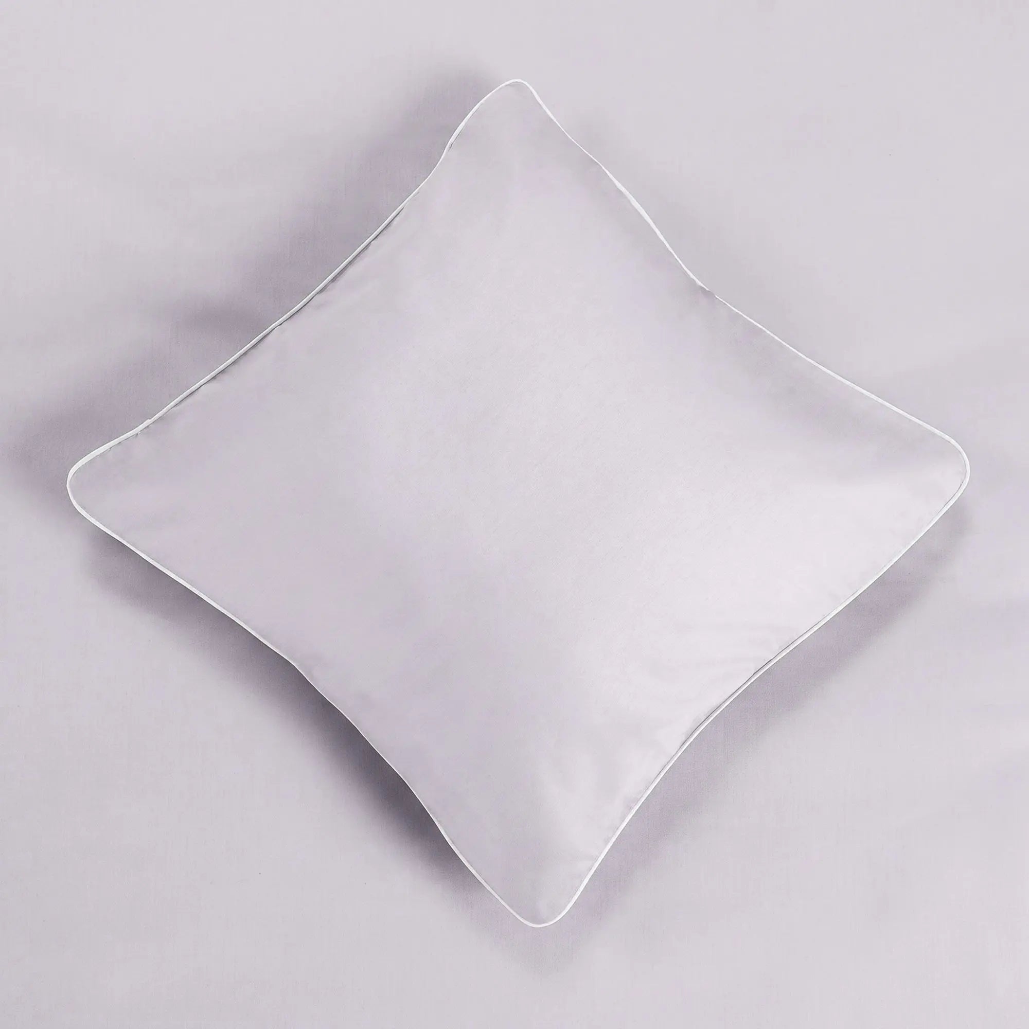 Lenjerie de pat 1 persoană Gri Lila din bumbac satinat dens simplă, personalizabilă – ELEGANT LILAC
