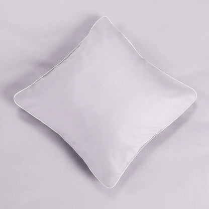 Lenjerie de pat 1 persoană Gri Lila din bumbac satinat dens simplă, personalizabilă – ELEGANT LILAC