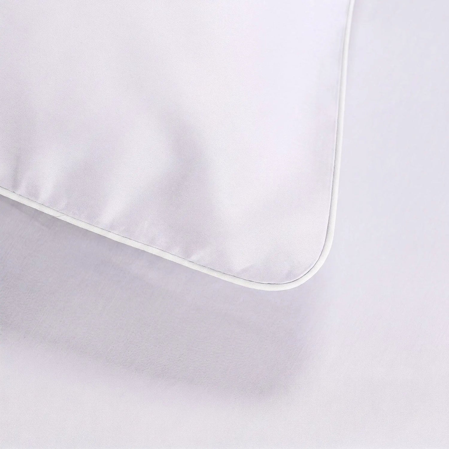 Lenjerie de pat 1 persoană Gri Lila din bumbac satinat dens simplă, personalizabilă – ELEGANT LILAC