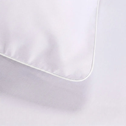 Lenjerie de pat 1 persoană Gri Lila din bumbac satinat dens simplă, personalizabilă – ELEGANT LILAC