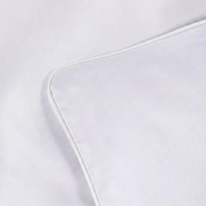Lenjerie de pat 1 persoană Gri Lila din bumbac satinat dens simplă, personalizabilă – ELEGANT LILAC
