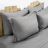 Set lenjerie Simple Grey pentru două persoane, bumbac natural, confort respirabil