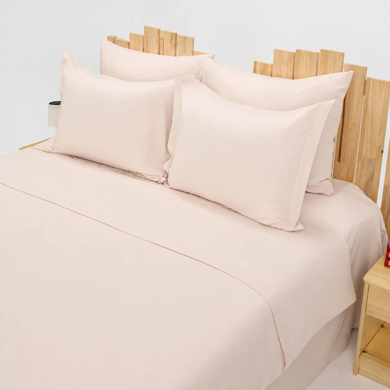 Lenjerie de pat 2 persoane Nude din Bumbac 100% satinat dens simplă, personalizabilă – SIMPLE NUDE