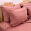 Lenjerie de pat 1 persoană Roz din bumbac satinat dens simplă, personalizabilă – ELEGANT PINK