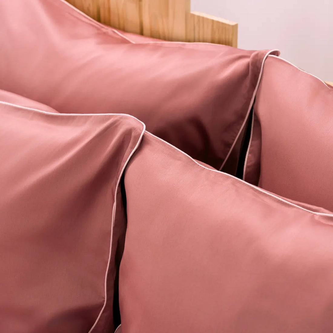 Lenjerie de pat 1 persoană Roz din bumbac satinat dens simplă, personalizabilă – ELEGANT PINK