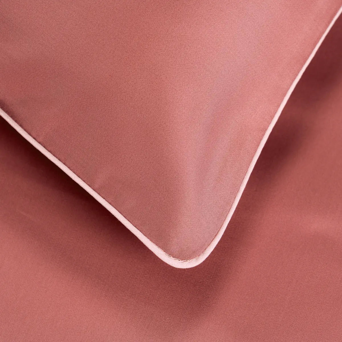 Lenjerie de pat 1 persoană Roz din bumbac satinat dens simplă, personalizabilă – ELEGANT PINK