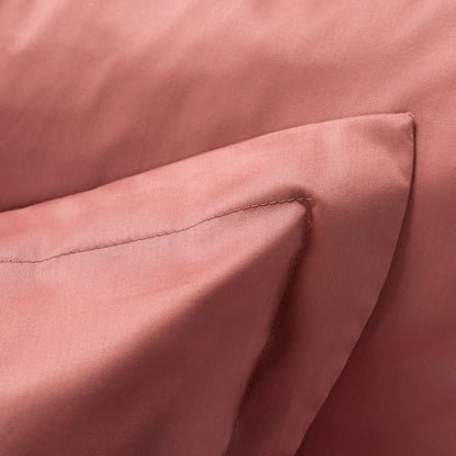 Lenjerie de pat 2 persoane Roz din Bumbac 100% satinat dens, simplă, personalizabilă – SIMPLE PINK
