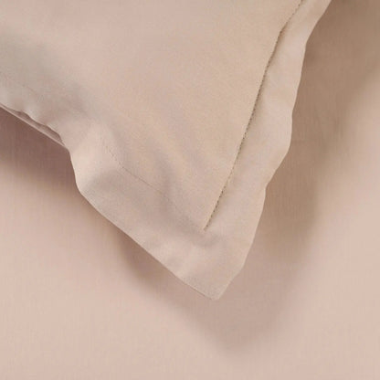 Textură fină din bumbac 100% natural pe lenjeria de pat simple cream pentru dormitor