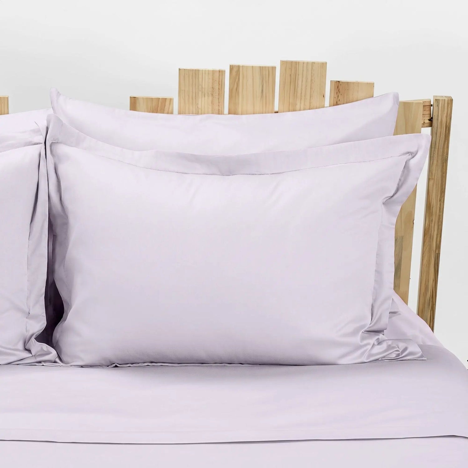 Lenjerie de pat 2 persoane Gri Lila din Bumbac 100% satinat dens simplă, personalizabilă – SIMPLE LILAC