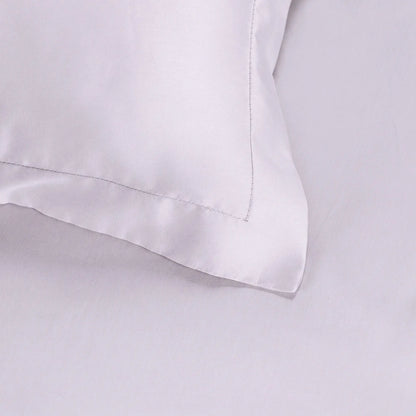 Lenjerie de pat 2 persoane Gri Lila din Bumbac 100% satinat dens simplă, personalizabilă – SIMPLE LILAC
