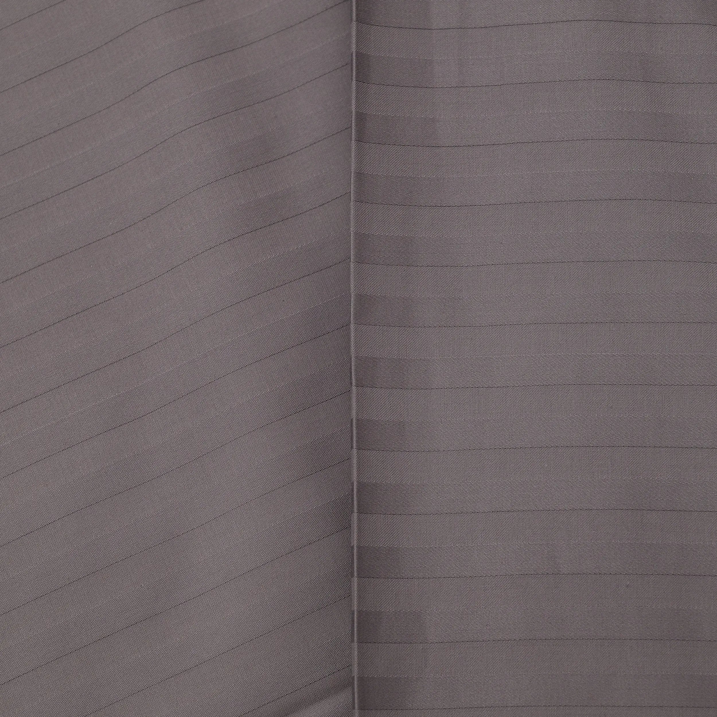 Lenjerie de pat 2 persoane Gri Taupe din Bumbac 100% satinat dens cu dungi, personalizabilă – TAUPE STRIPES
