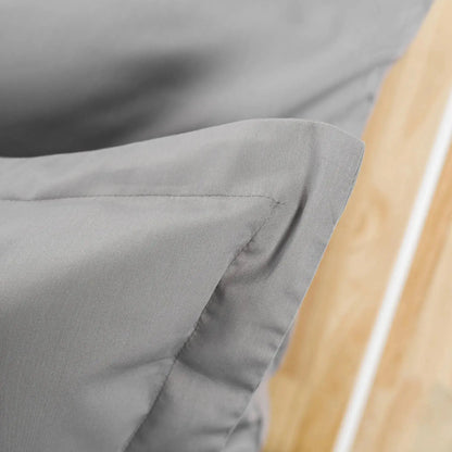 Design simplu gri pe lenjeria din bumbac 100% natural, aspect modern Simple grey