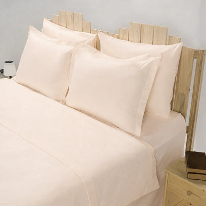 Lenjerie de pat 2 persoane Ivoar din Bumbac 100% satinat dens simplă, personalizabilă – SIMPLE VANILLA